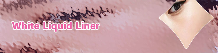 Applying white eyeliner